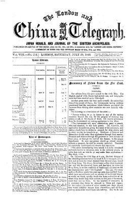 The London and China telegraph Samstag 28. Juli 1866