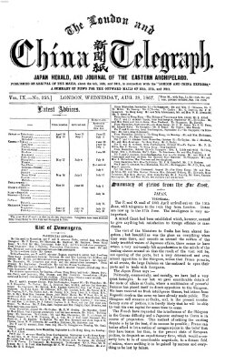 The London and China telegraph Mittwoch 28. August 1867
