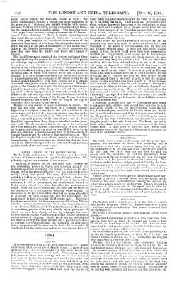 The London and China telegraph Montag 19. Oktober 1868