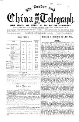 The London and China telegraph Montag 14. Dezember 1868