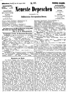Süddeutscher Telegraph Sonntag 30. August 1868