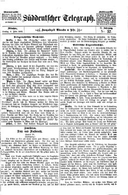 Süddeutscher Telegraph Samstag 6. Februar 1869