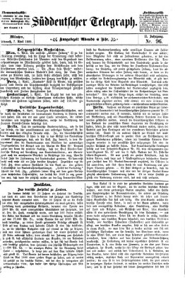 Süddeutscher Telegraph Mittwoch 7. April 1869