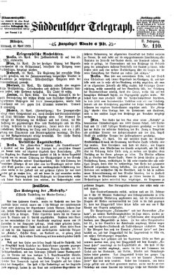 Süddeutscher Telegraph Mittwoch 21. April 1869