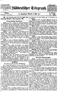 Süddeutscher Telegraph Mittwoch 16. Juni 1869