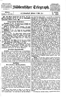 Süddeutscher Telegraph Samstag 31. Juli 1869