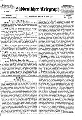 Süddeutscher Telegraph Donnerstag 19. August 1869