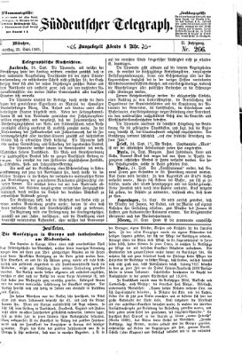 Süddeutscher Telegraph Samstag 25. September 1869