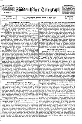 Süddeutscher Telegraph Samstag 20. November 1869