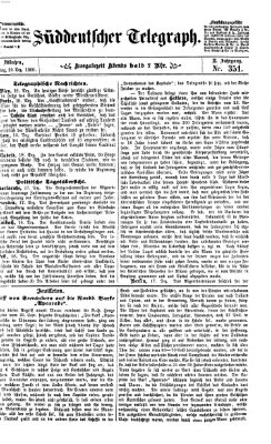 Süddeutscher Telegraph Montag 20. Dezember 1869