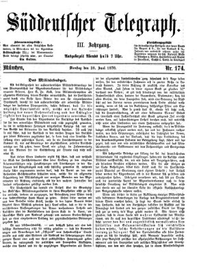 Süddeutscher Telegraph Dienstag 28. Juni 1870