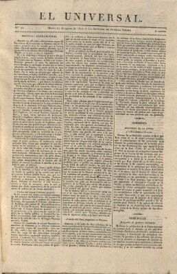El Universal Dienstag 15. August 1820