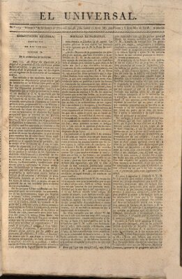 El Universal Freitag 1. September 1820