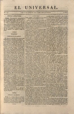 El Universal Montag 18. September 1820