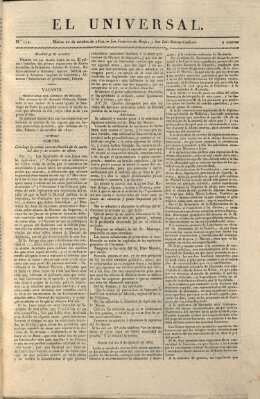 El Universal Dienstag 10. Oktober 1820