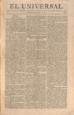 El Universal Mittwoch 10. Januar 1821