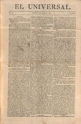 El Universal Freitag 19. Januar 1821