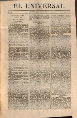 El Universal Dienstag 23. Januar 1821