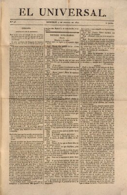 El Universal Mittwoch 7. Februar 1821