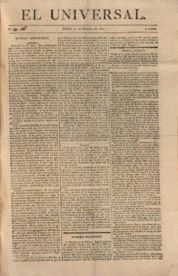 El Universal Montag 12. Februar 1821
