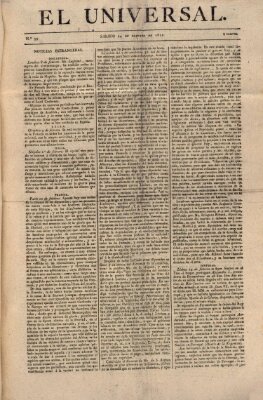 El Universal Samstag 24. Februar 1821