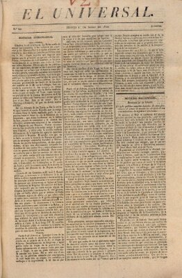 El Universal Donnerstag 1. März 1821