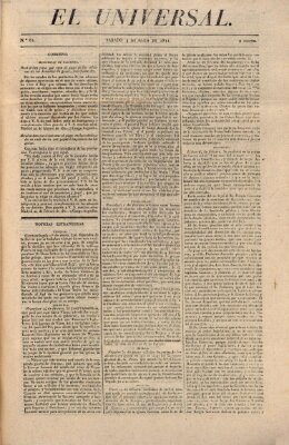 El Universal Samstag 3. März 1821