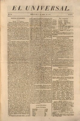 El Universal Mittwoch 21. März 1821