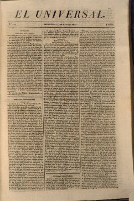 El Universal Mittwoch 23. Mai 1821