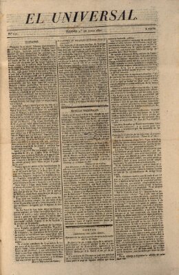 El Universal Freitag 1. Juni 1821