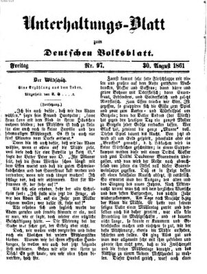 Deutsches Volksblatt für das Main- und Nachbar-Land Freitag 30. August 1861