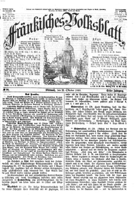 Fränkisches Volksblatt Mittwoch 21. Oktober 1868