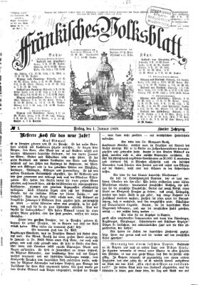 Fränkisches Volksblatt Freitag 1. Januar 1869