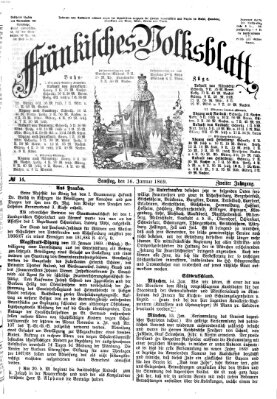 Fränkisches Volksblatt Samstag 16. Januar 1869