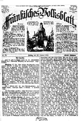 Fränkisches Volksblatt Freitag 29. Januar 1869