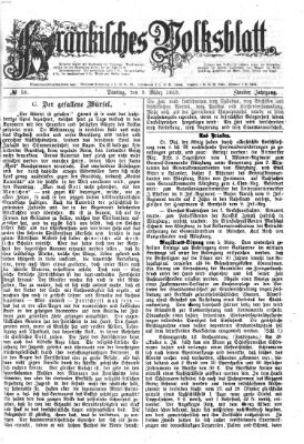 Fränkisches Volksblatt Dienstag 9. März 1869