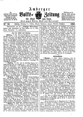 Amberger Volks-Zeitung für Stadt und Land Dienstag 13. Oktober 1868