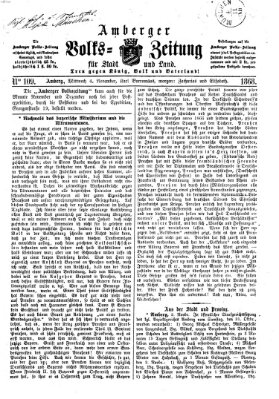 Amberger Volks-Zeitung für Stadt und Land Mittwoch 4. November 1868