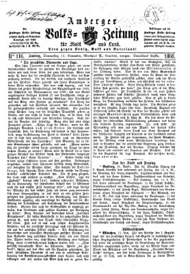 Amberger Volks-Zeitung für Stadt und Land Donnerstag 12. November 1868