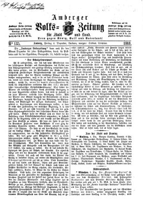 Amberger Volks-Zeitung für Stadt und Land Freitag 4. Dezember 1868
