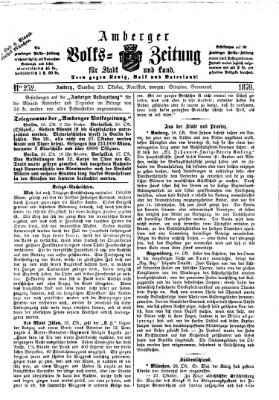 Amberger Volks-Zeitung für Stadt und Land Samstag 29. Oktober 1870