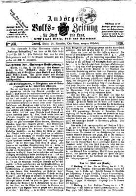 Amberger Volks-Zeitung für Stadt und Land Freitag 18. November 1870