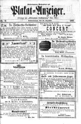 Pfälzische Volkszeitung Sonntag 23. Dezember 1866