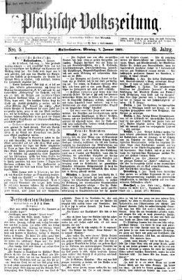 Pfälzische Volkszeitung Montag 7. Januar 1867