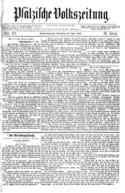 Pfälzische Volkszeitung Dienstag 30. Juli 1867