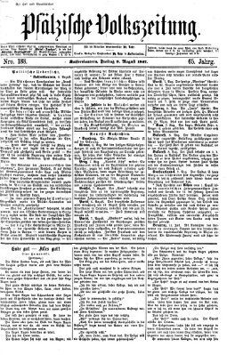 Pfälzische Volkszeitung Freitag 9. August 1867