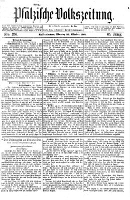 Pfälzische Volkszeitung Montag 28. Oktober 1867