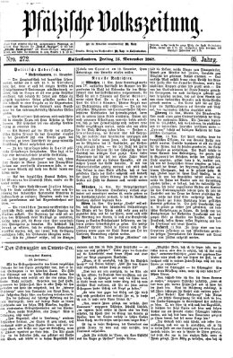 Pfälzische Volkszeitung Freitag 15. November 1867