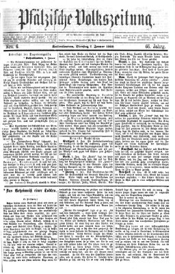 Pfälzische Volkszeitung Dienstag 7. Januar 1868