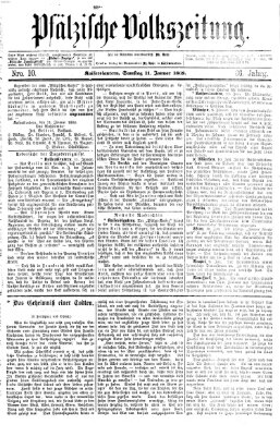 Pfälzische Volkszeitung Samstag 11. Januar 1868